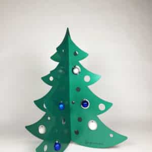 Sapin 1 m – Vert – décoré