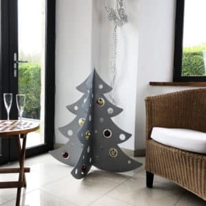 Sapin 1 m – Gris – En situation à intérieur