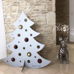 Sapin 1 m une face – Gris – En situation intérieur