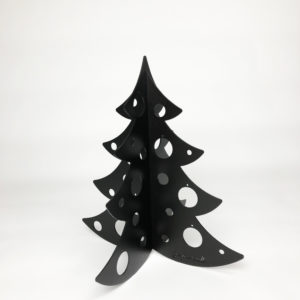 Sapin 50 cm – Noir – non décoré